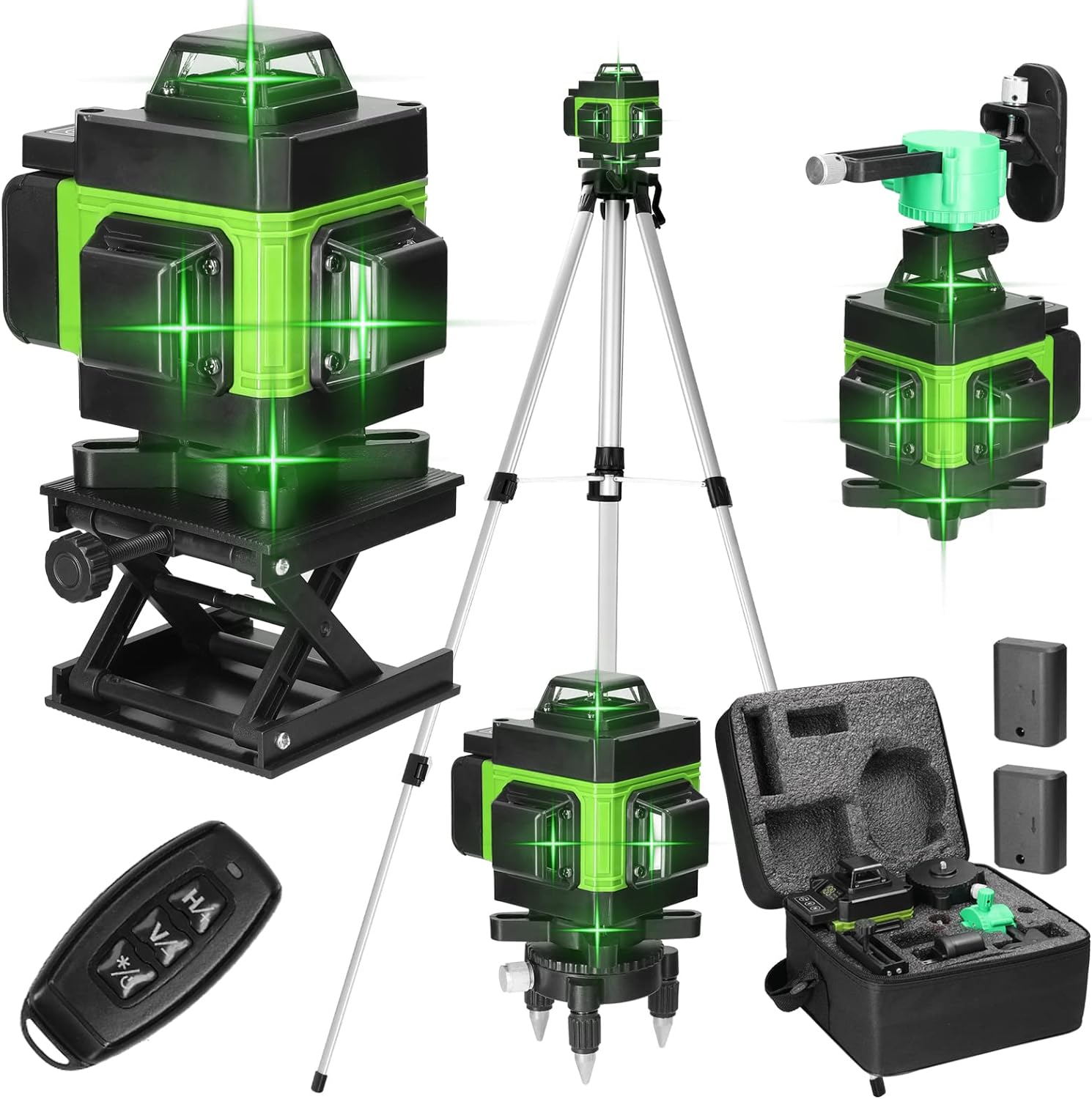 Niveau laser Professionnel en 4 x 360° 4D 12 Lignes Auo-équilibrage