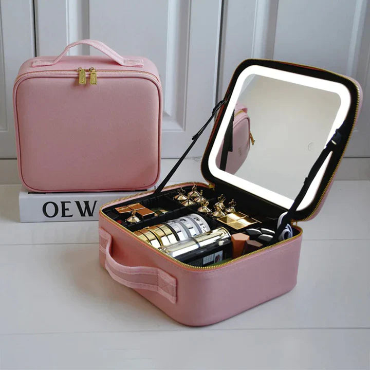 Sac de maquillage à mirroir LED
