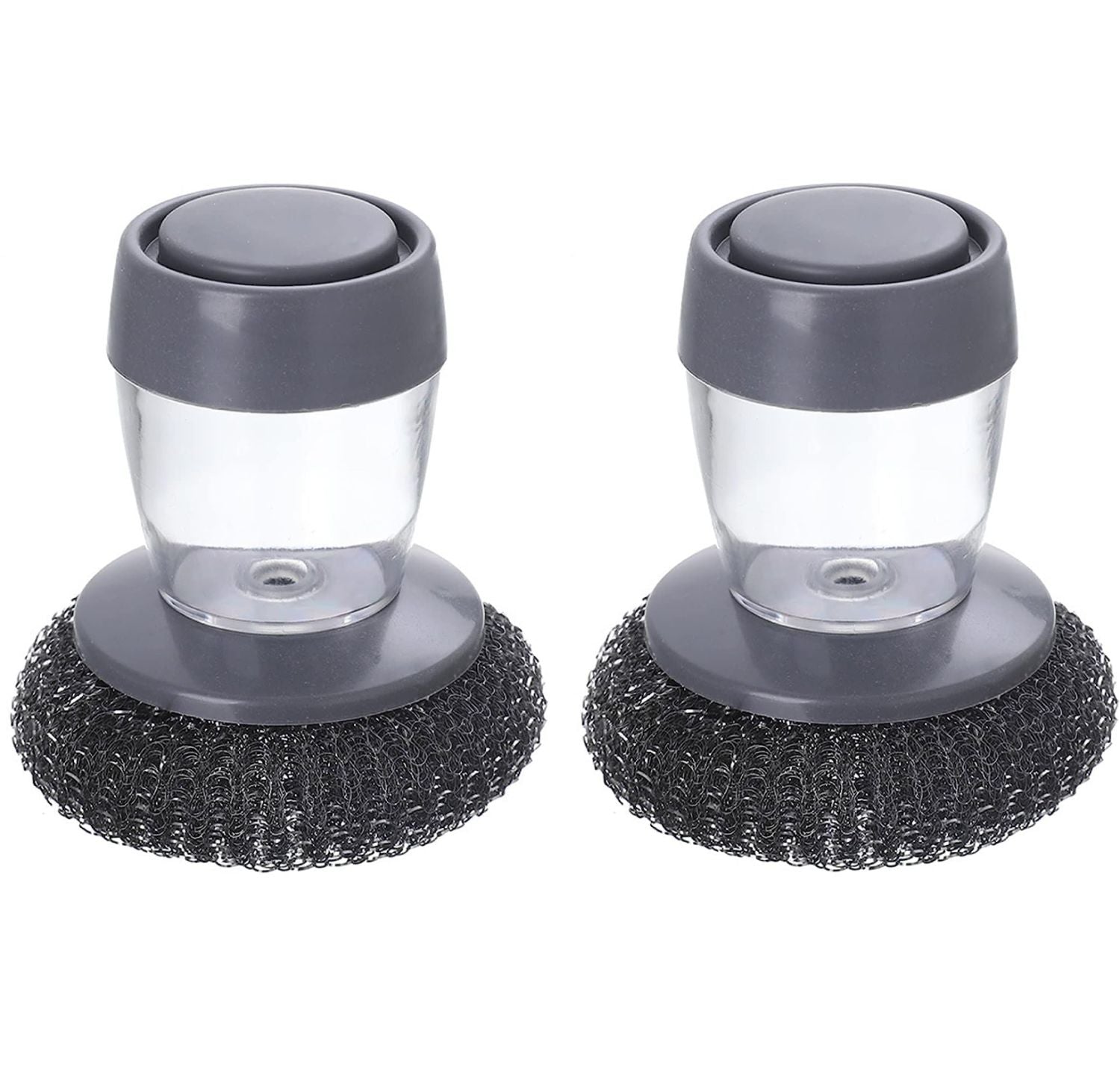 Lot de 2 Brosses éponge distributrice de savon de cuisine