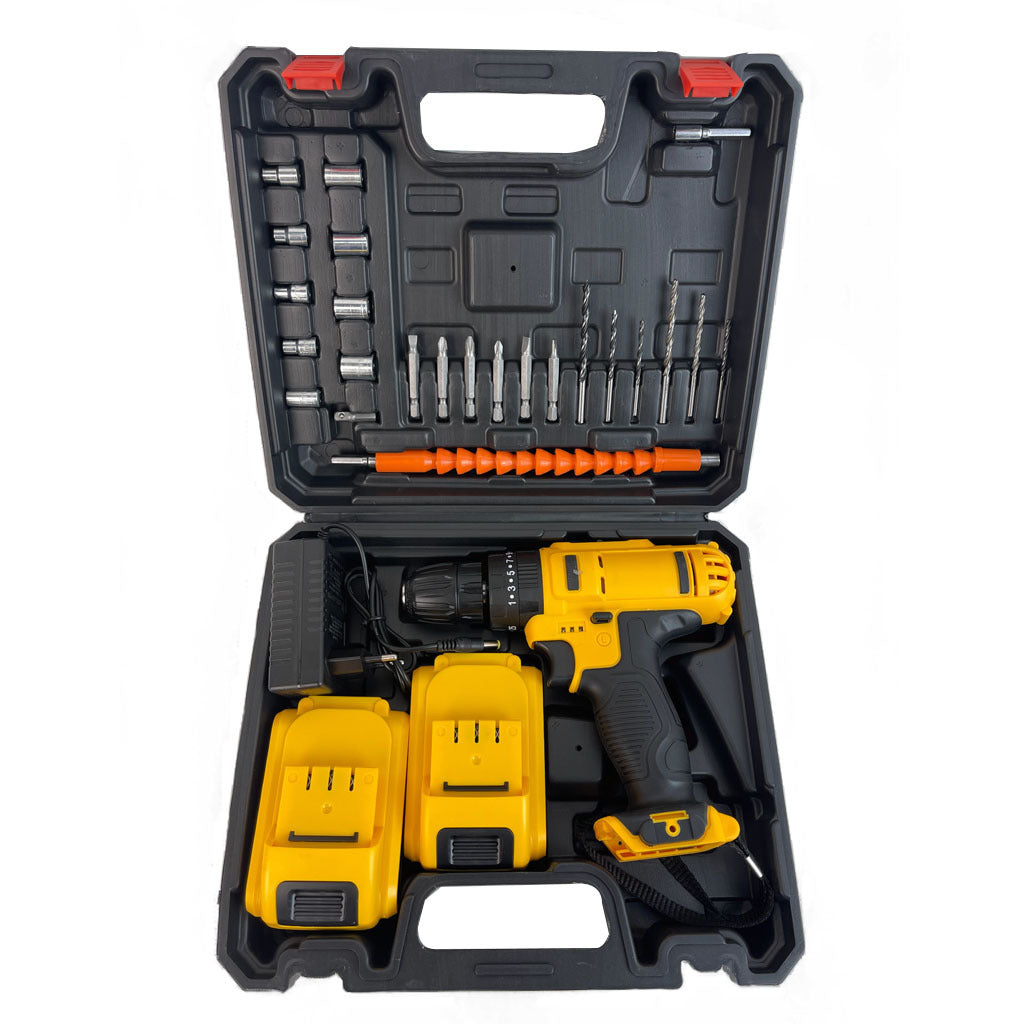 Kit de perceuse professionnelle 2 battéries