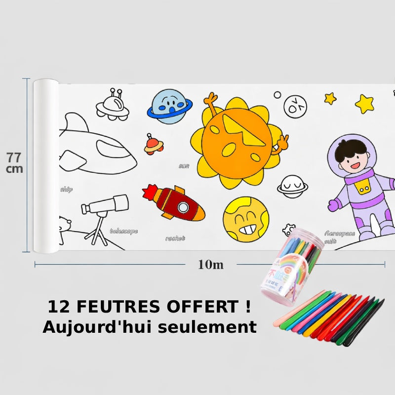 Rouleau de dessin pour enfant
