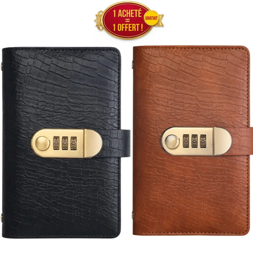 Lot de 2 pochettes à code secret