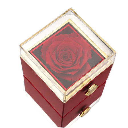 BOÎTE DE ROSES ÉTERNELLES - AVEC COLLIER